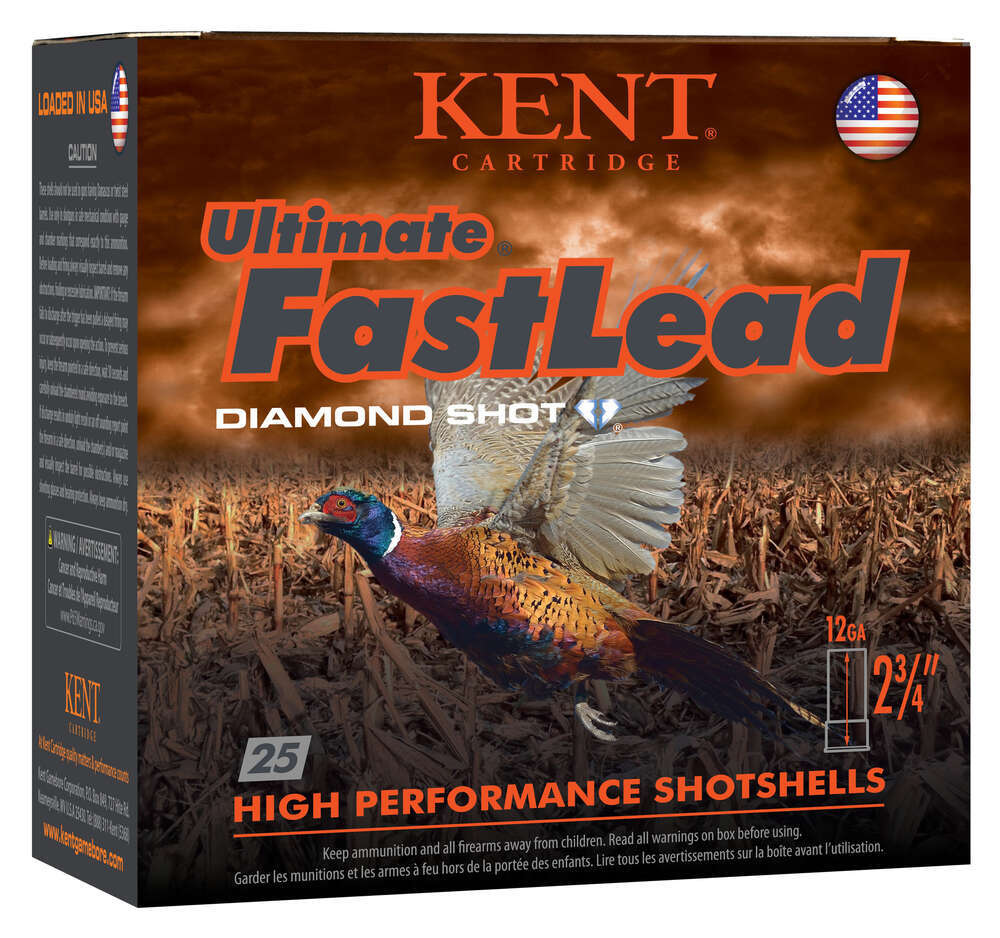 Ammunition Kent Cartridge 1 1/2 oz 12Gauge KENT K122UFL425 FAST LD1 12G 2.75 5SHT 1-1/2 25/10